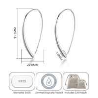 Sterling Silver Thread Earrings