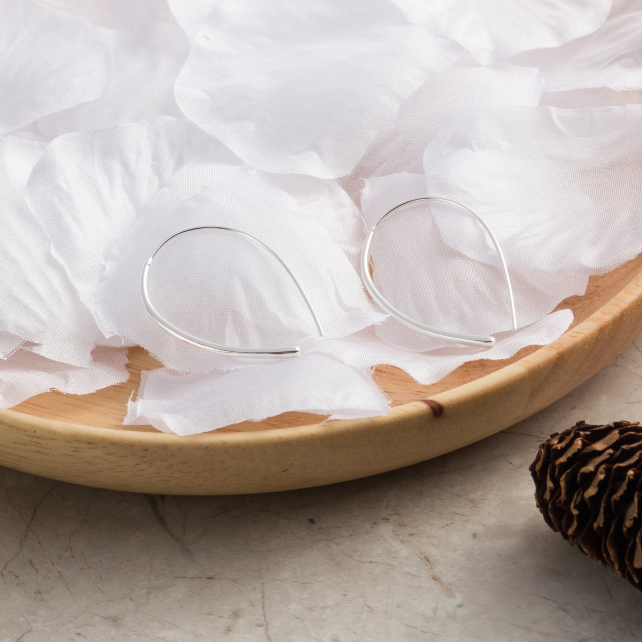 Sterling Silver Thread Earrings