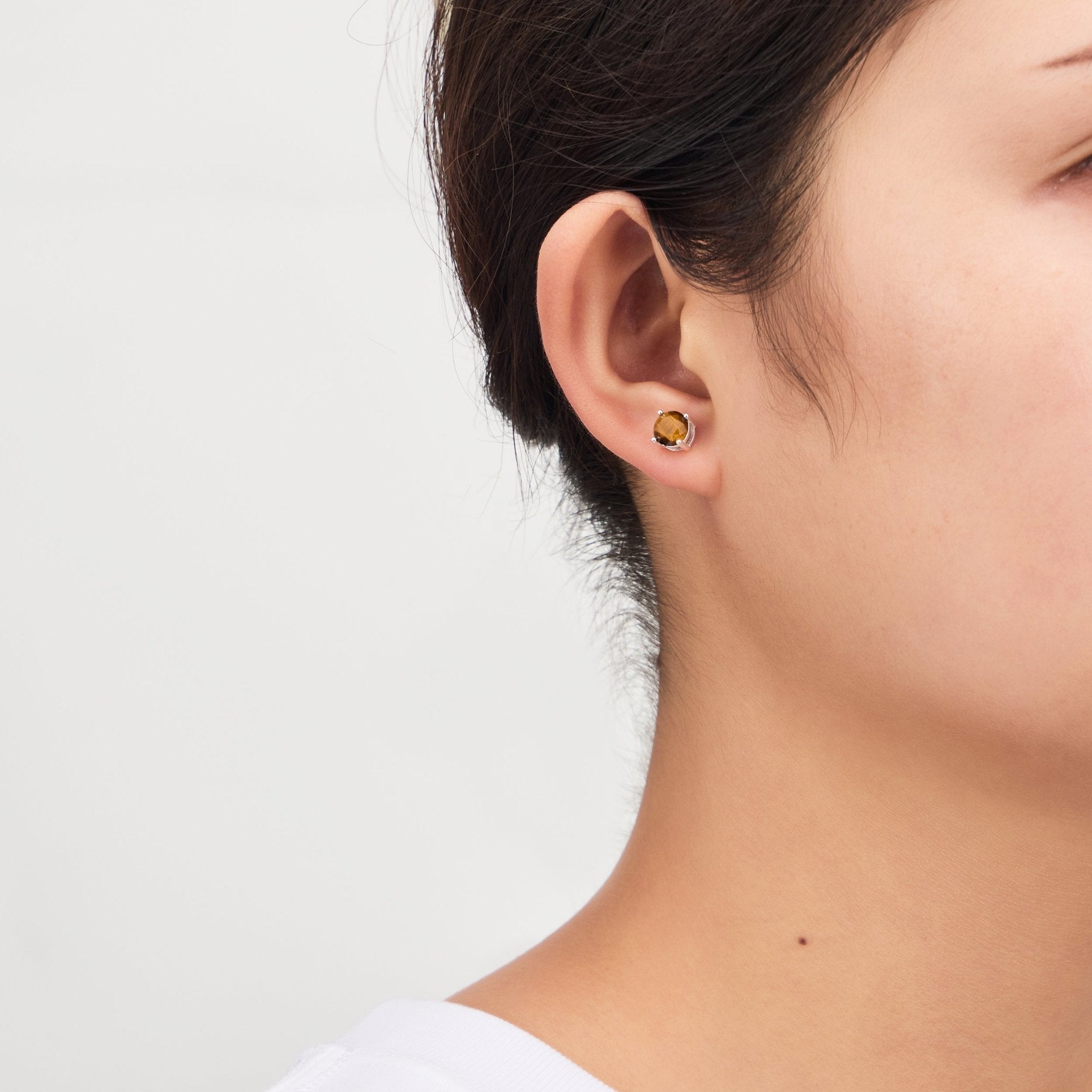 Sterling Silver Tigers Eye Gemstone Set