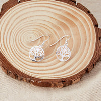 Sterling Silver Tree of Life Drop Earrings