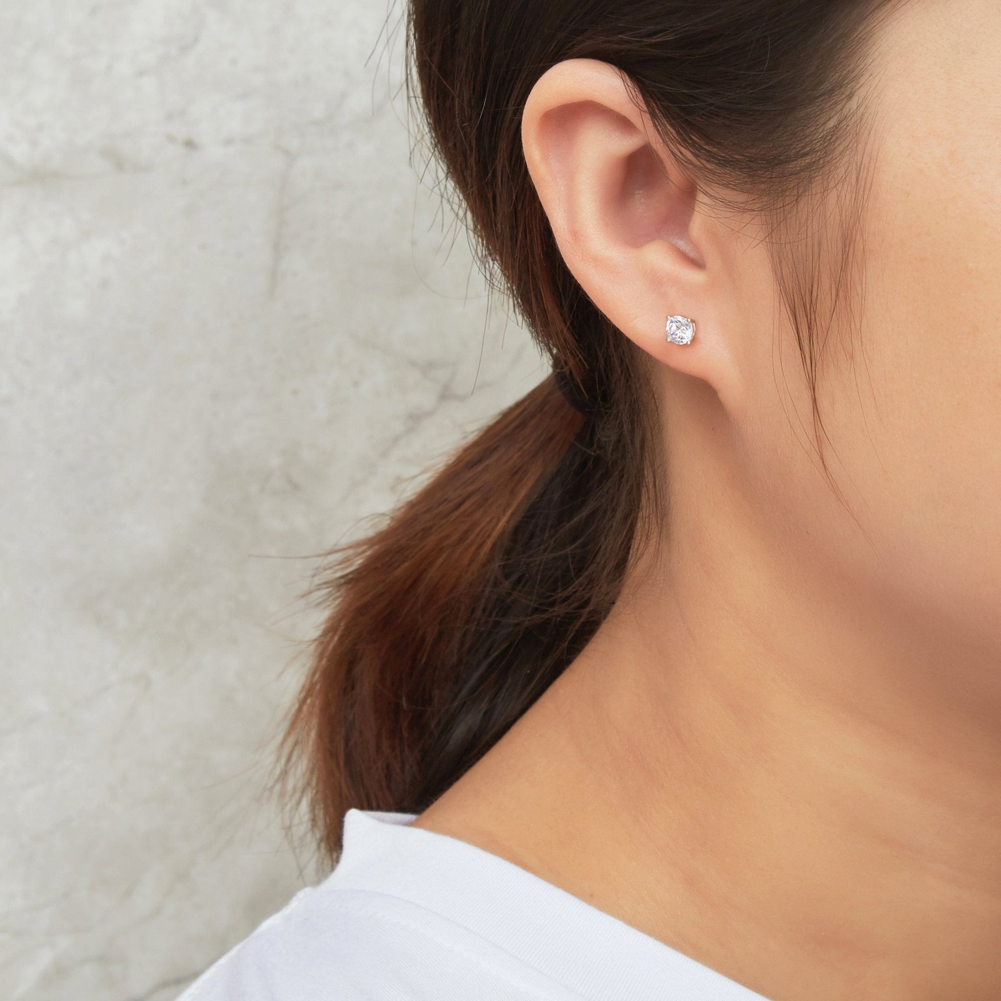 Sterling Silver World's Greatest Daughter Crystal Earrings