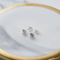 Sterling Silver World's Greatest Mum Crystal Earrings