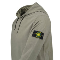 Stone Island Brushed Organic Cotton Hoodie Walnut Brown