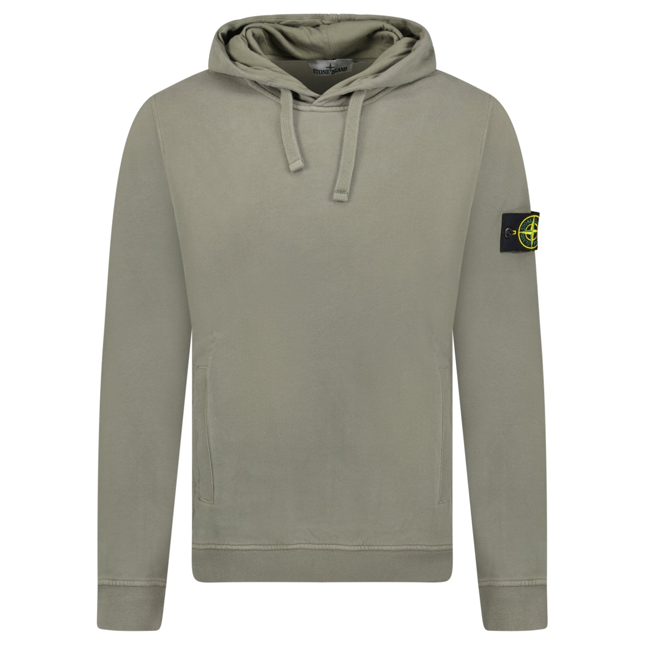 Stone Island Brushed Organic Cotton Hoodie Walnut Brown