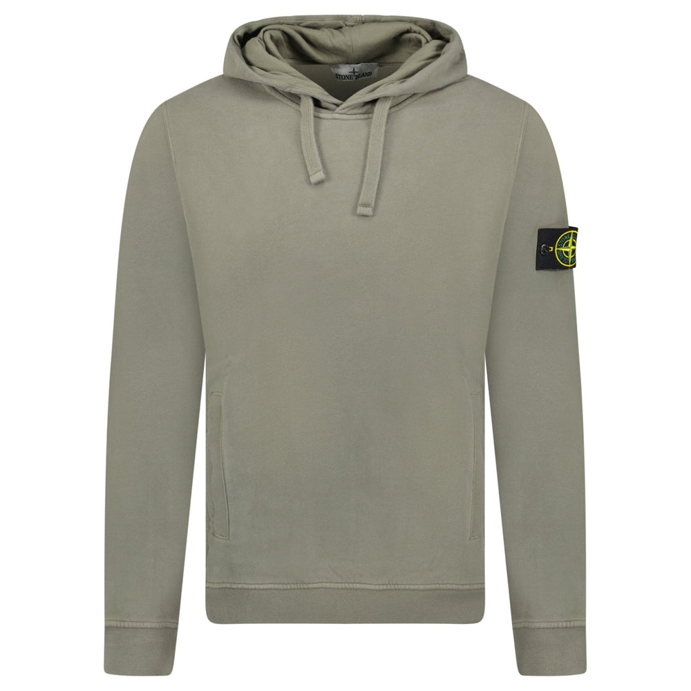 Stone Island Brushed Organic Cotton Hoodie Walnut Brown
