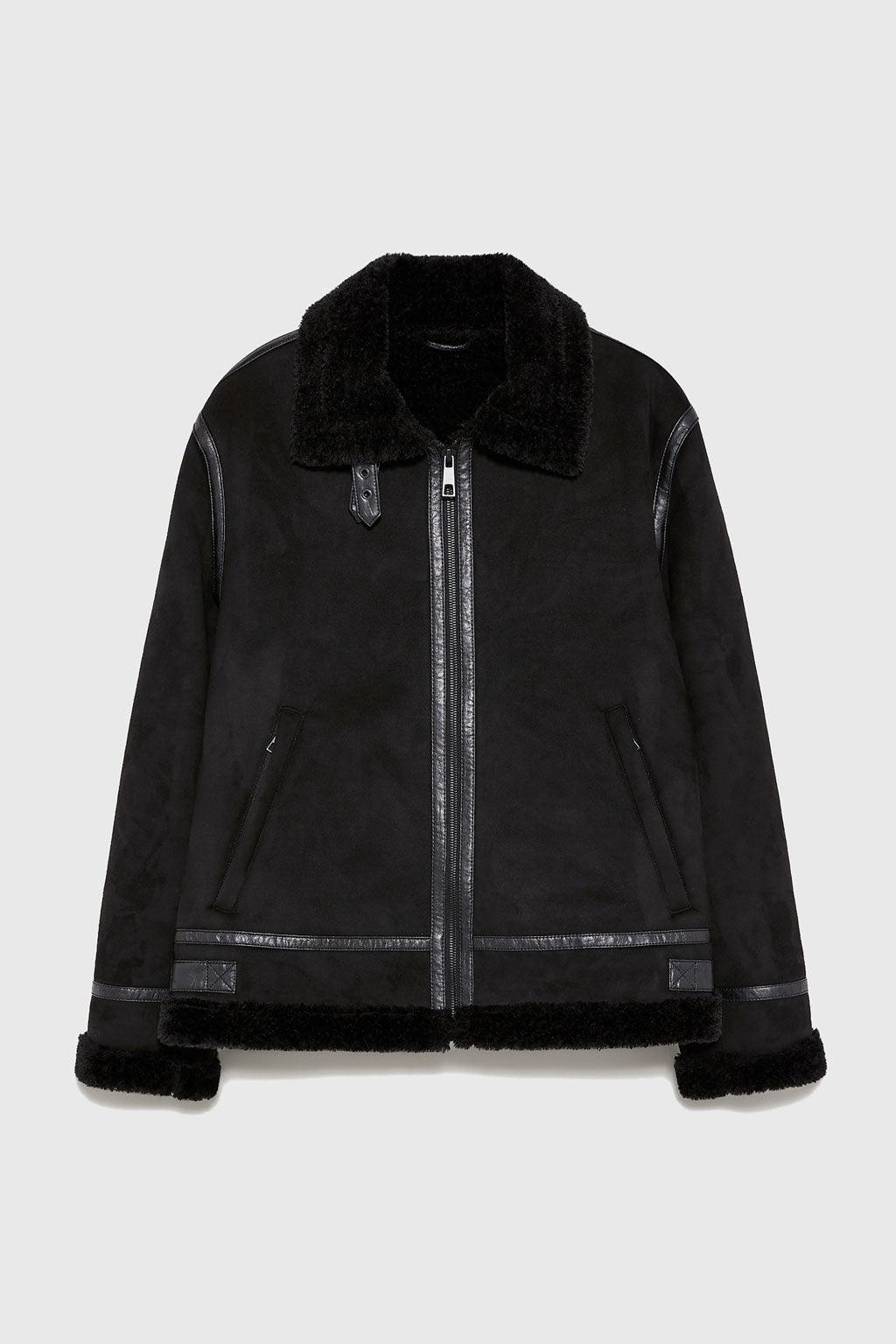 Suede Lapel Jacket – Soft Winter Coat with Casual Elegance in Solid Colors