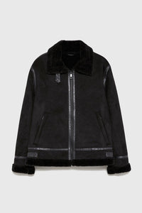 Suede Lapel Jacket – Soft Winter Coat with Casual Elegance in Solid Colors