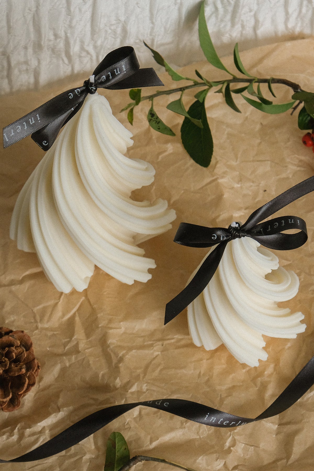 Christmas Tree Swirl Candle