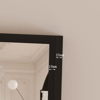 Takara Full Length Black Metal Rectangle Mirror - 180cm x 60cm