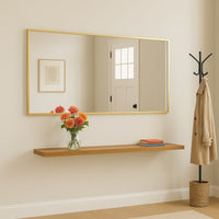 Takara Full Length Gold Metal Rectangle Mirror - 180cm x 90cm
