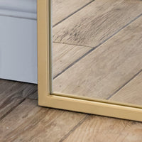 Takara Full Length Gold Metal Rectangle Mirror - 180cm x 90cm