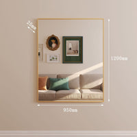 Takara - Gold Metal Rectangle Mirror - 120cm x 95cm
