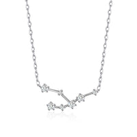 Taurus Star Sign Zodiac Constellation Necklace with Zircondia® Crystals