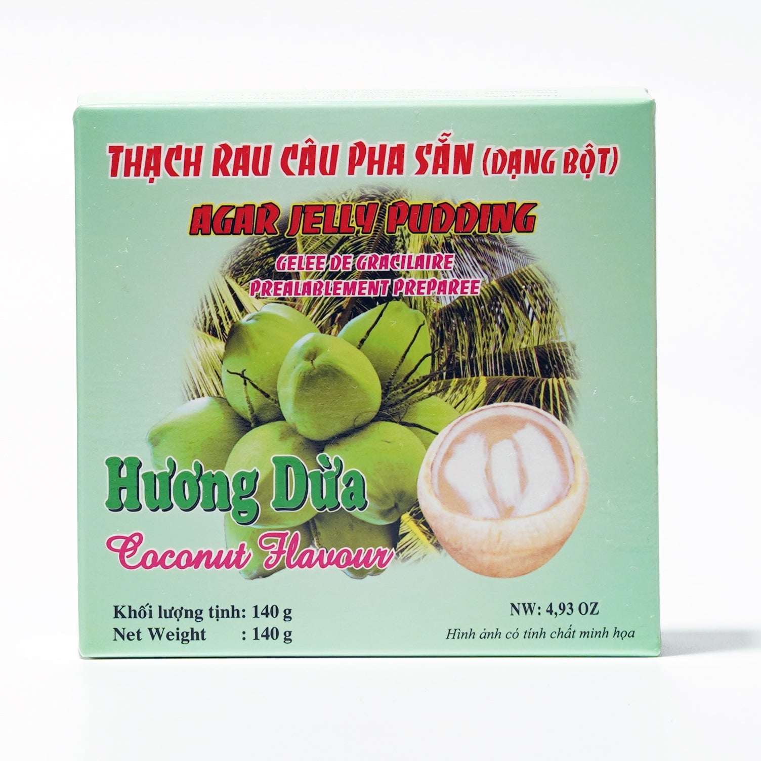 3K Agar Jelly Pudding Coconut Flavour 140g