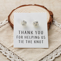 Thank You for Helping us Tie The Knot Wedding Cufflinks
