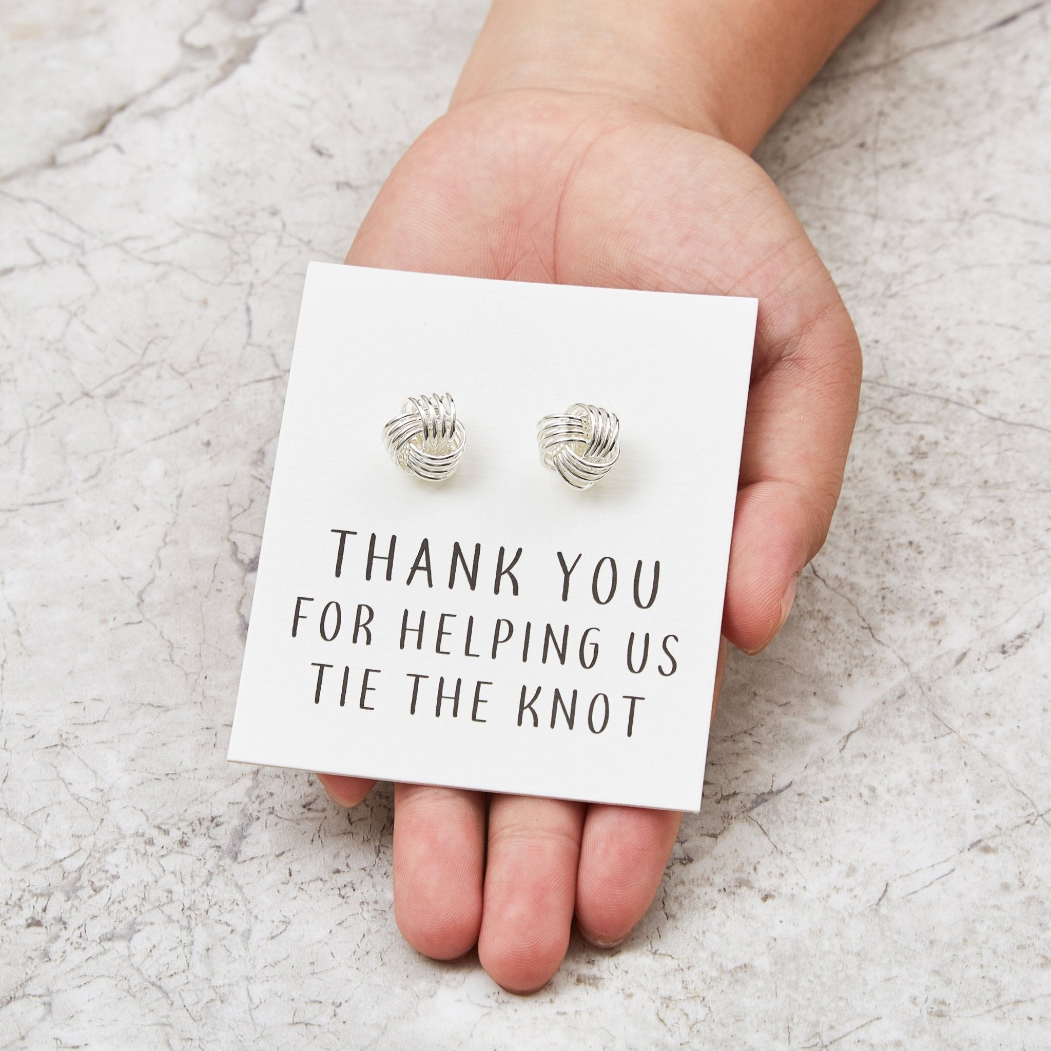 Thank You for Helping us Tie The Knot Wedding Cufflinks