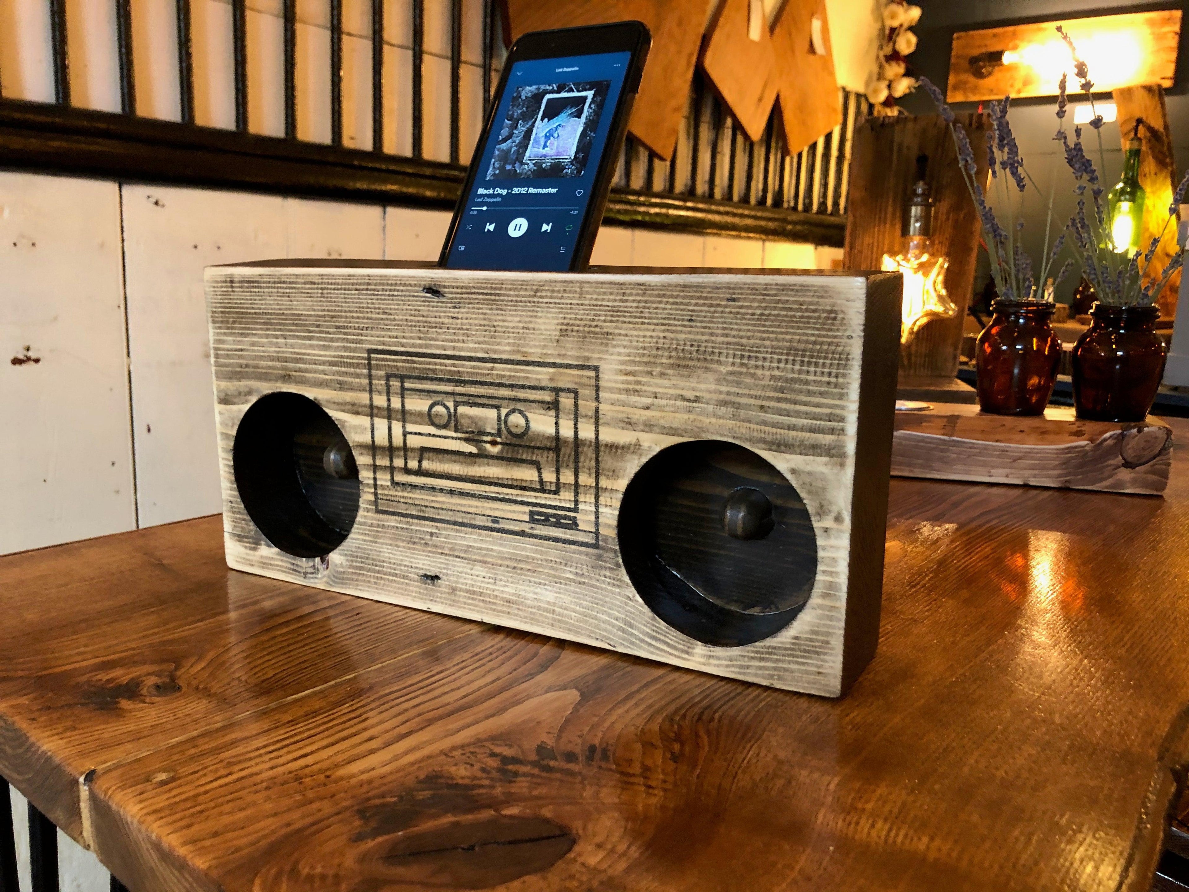 The 'Boombox' Acoustic Wooden Speaker