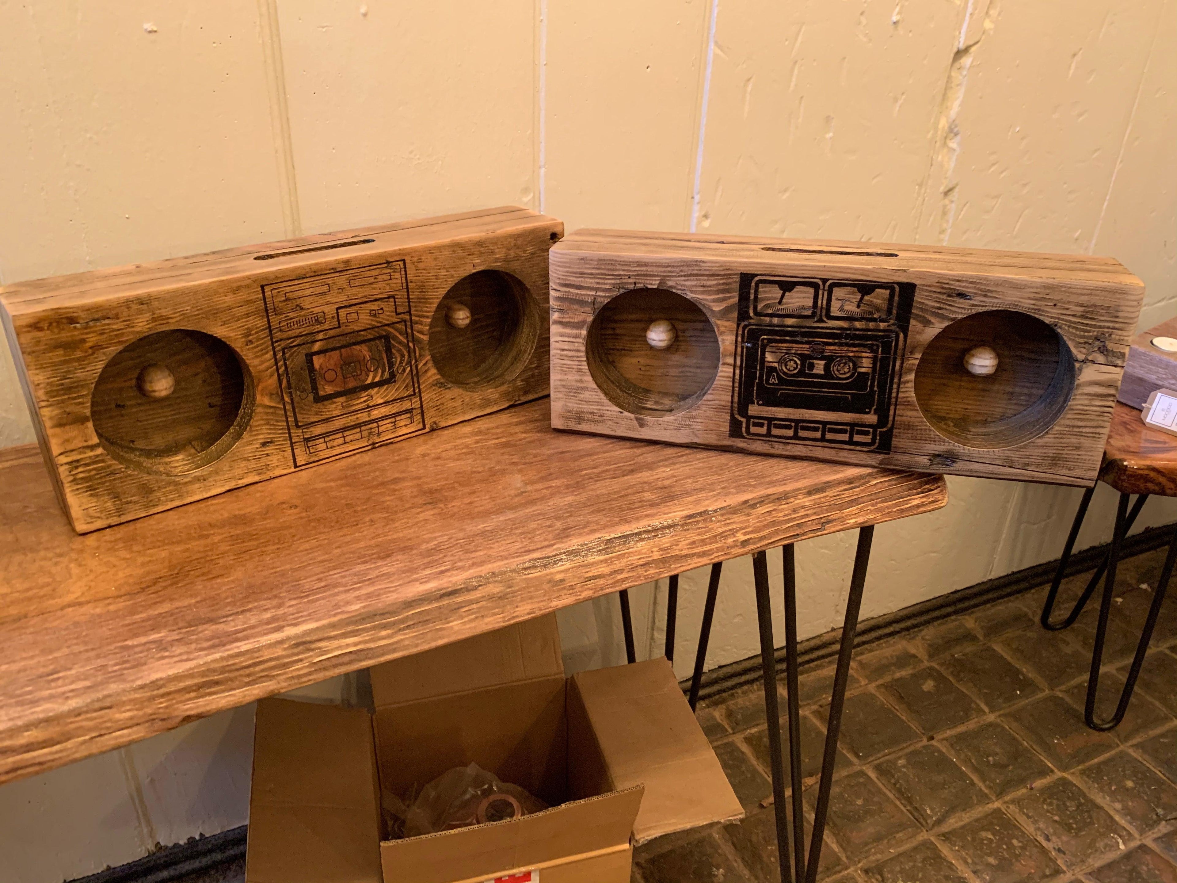 The 'Boombox' Acoustic Wooden Speaker