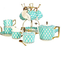 The Edwardian Emerald Bone China Tea Set