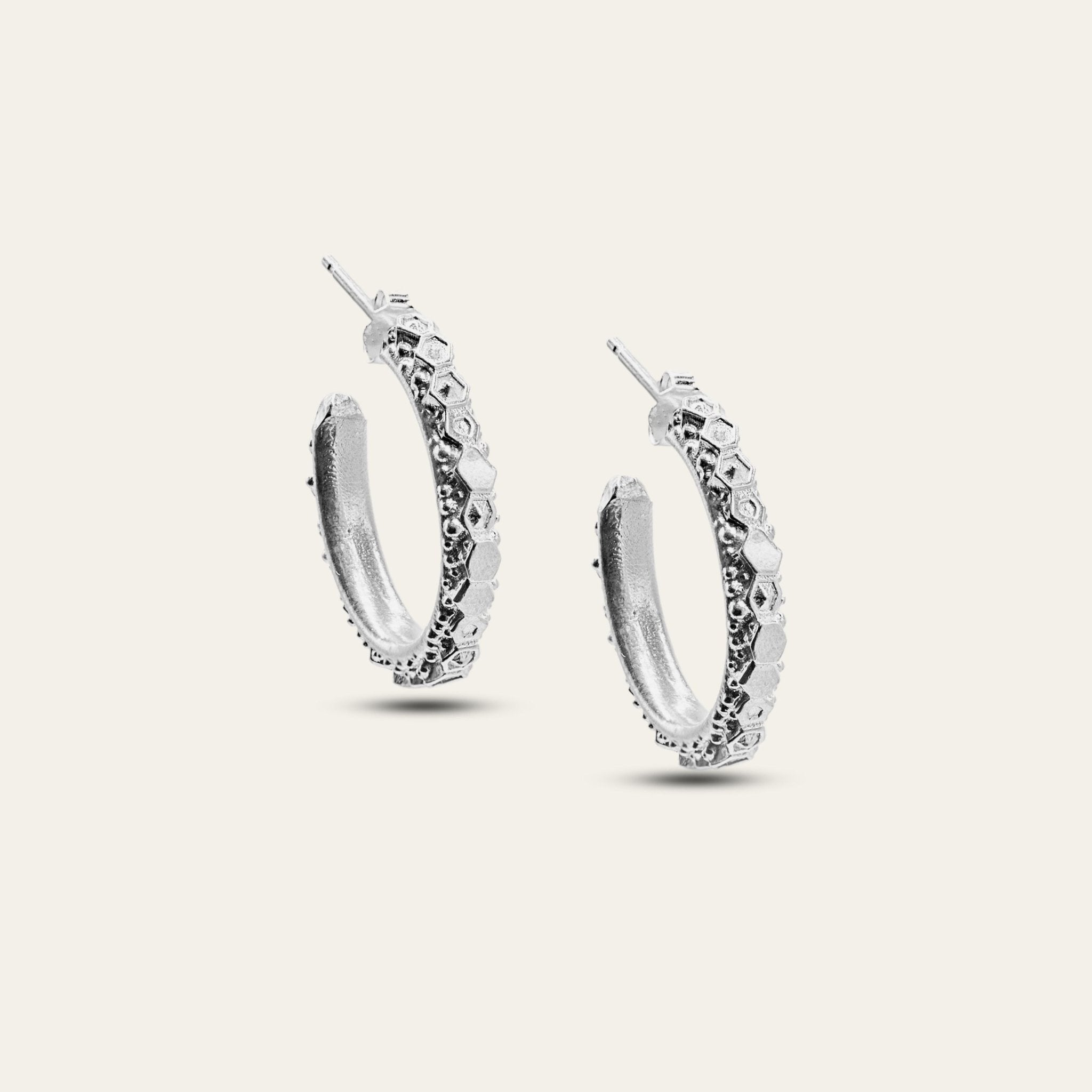 The Silver Hebe Hoops
