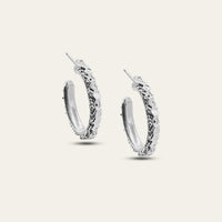The Silver Hebe Hoops