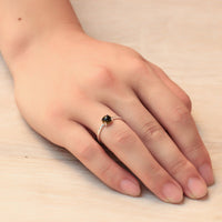 Tigers Eye Adjustable Ring with Quote Card