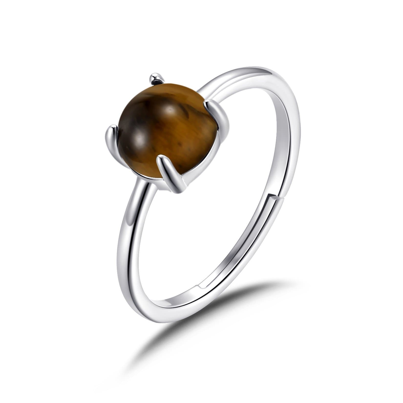Tigers Eye Adjustable Ring with Quote Card