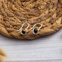 Tiger's Eye Drop Earrings with Quote Card