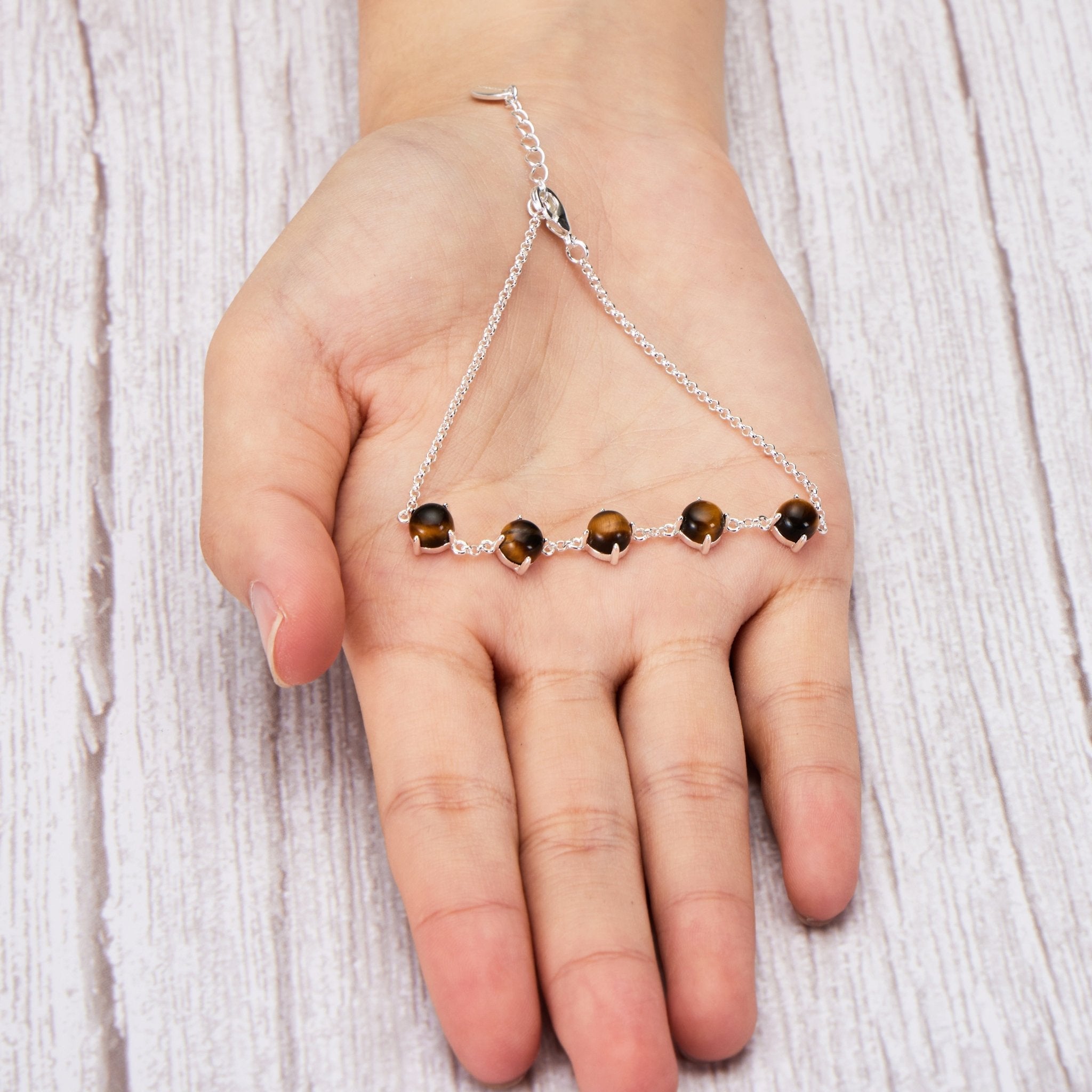 Tiger's Eye Gemstone Bracelet