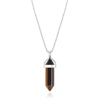 Tiger's Eye Genuine Gemstone Necklace