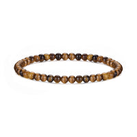 Tigers Eye Mini Beaded Gemstone Stretch Bracelet