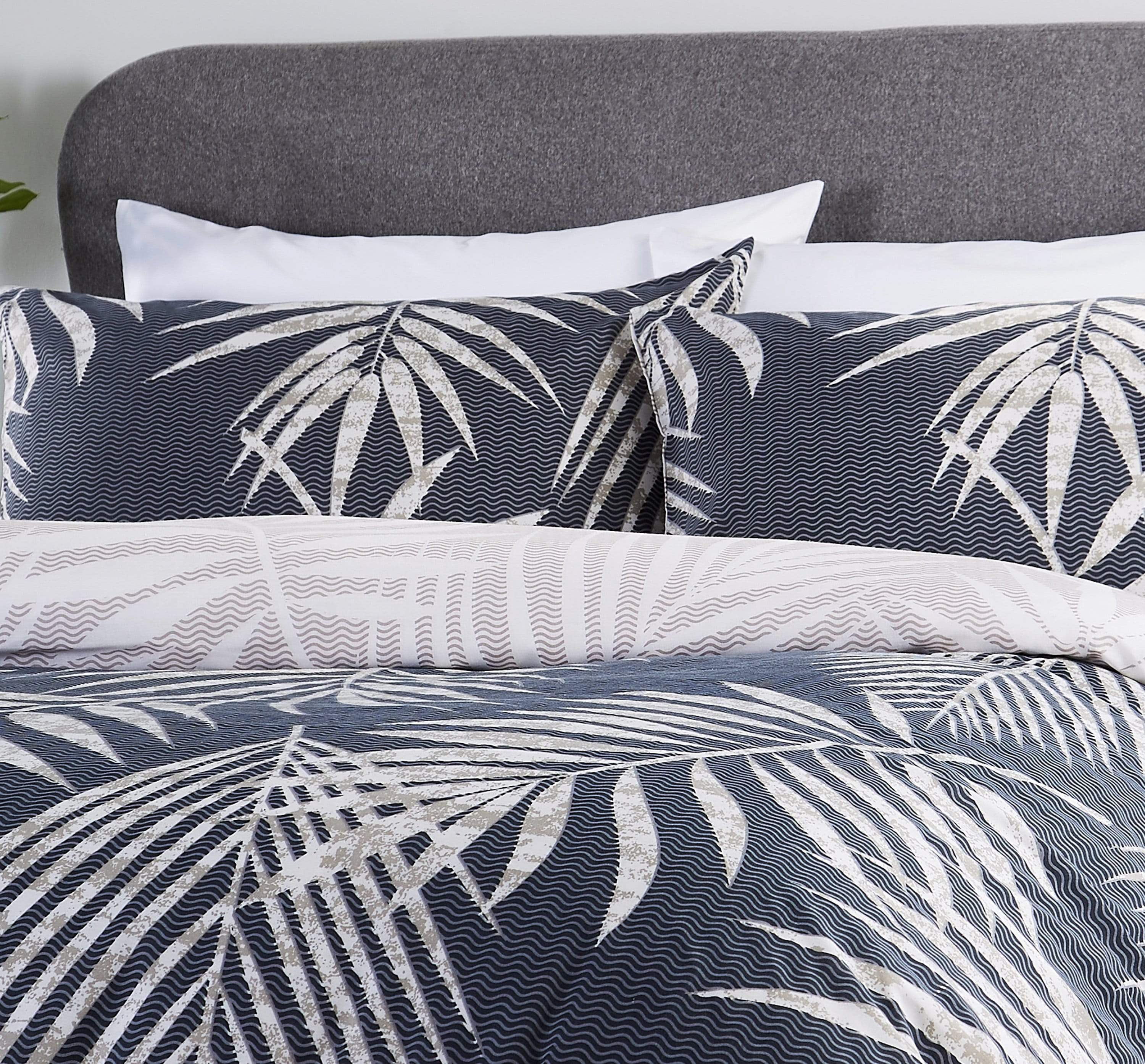 Tropical Leaf Reversible Luxurious Duvet Set Soft Cotton Rich Bedding in Single Double King Sizes with Premium Vibrant Botanical Designs by OLIVIA ROCCO