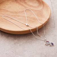 Unicorn Necklace with Zircondia® Crystals