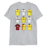 Watford Retro Shirts Illustrated Football T-Shirt