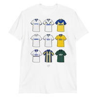 Leeds Retro Shirts Illustrated Football T-Shirt