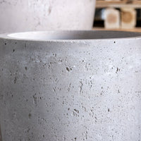 Vessara | Truffle – 68cm Extra Large Tall Concrete Planter – 61L Round Plant Pot