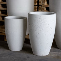 Vessara | White Mist – 100cm XXL Concrete Vase Planter – 172L Tall Plant Pot