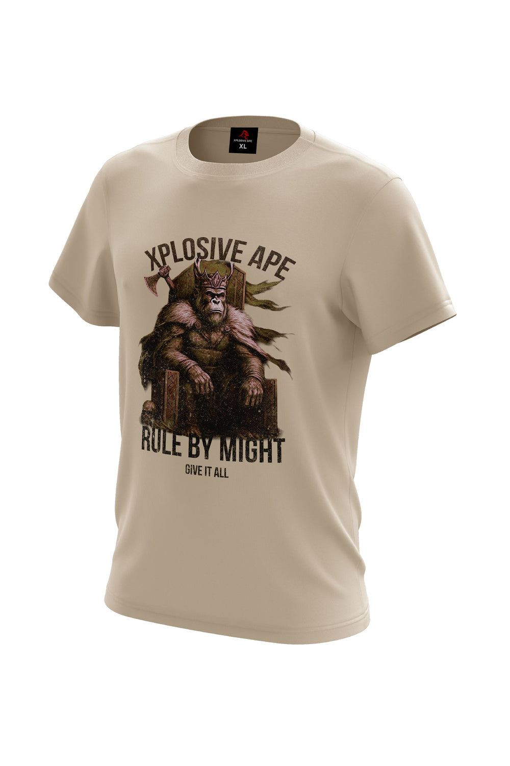 XAPE Rule By Might Tee - Sand