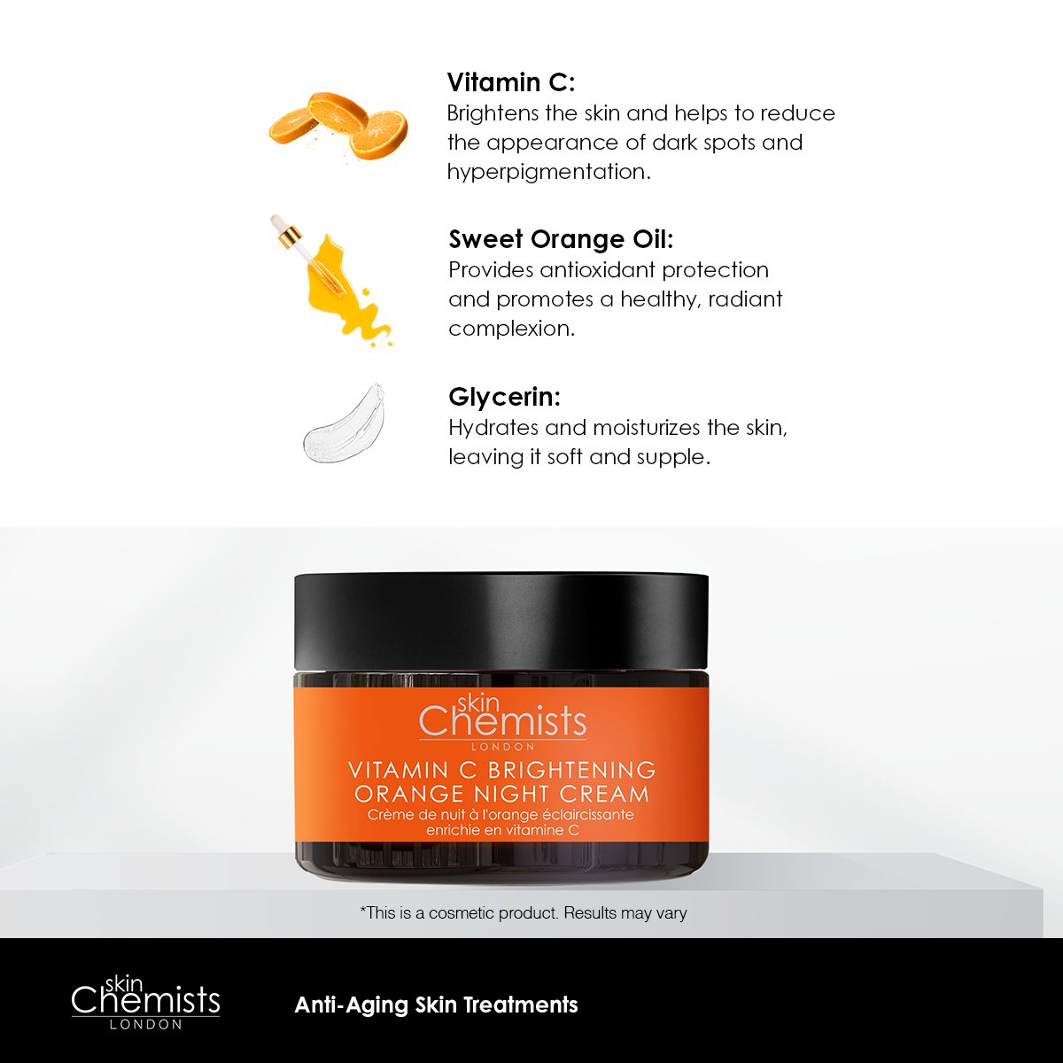 Vitamin C Brightening Orange Day Cream and Night Moisturiser