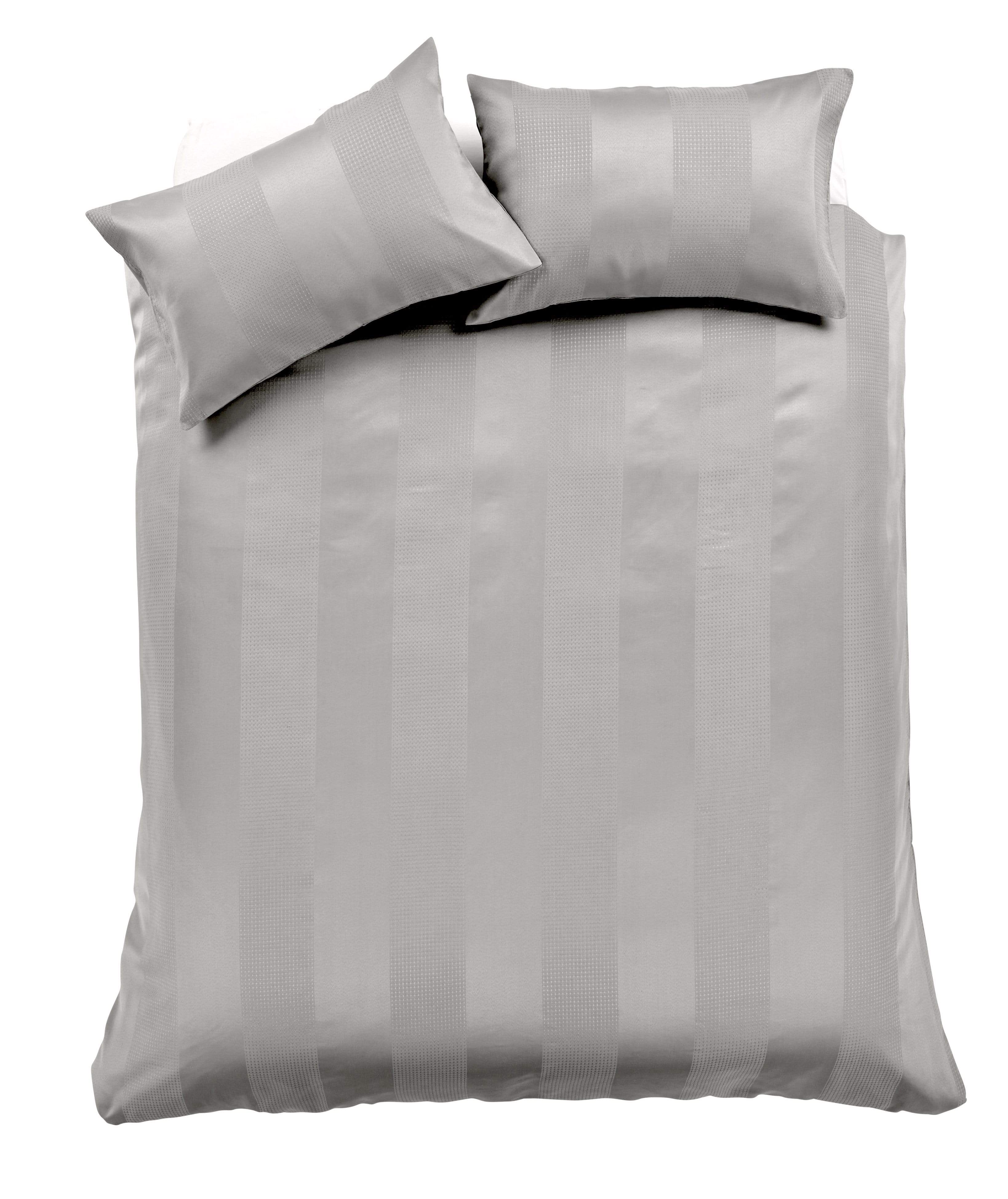 Waffle Stripe Handwoven Jacquard Cotton Rich Duvet Cover Set Luxurious and Comfortable Bedding Available in Multiple Sizes and Colours by OLIVIA ROCCO