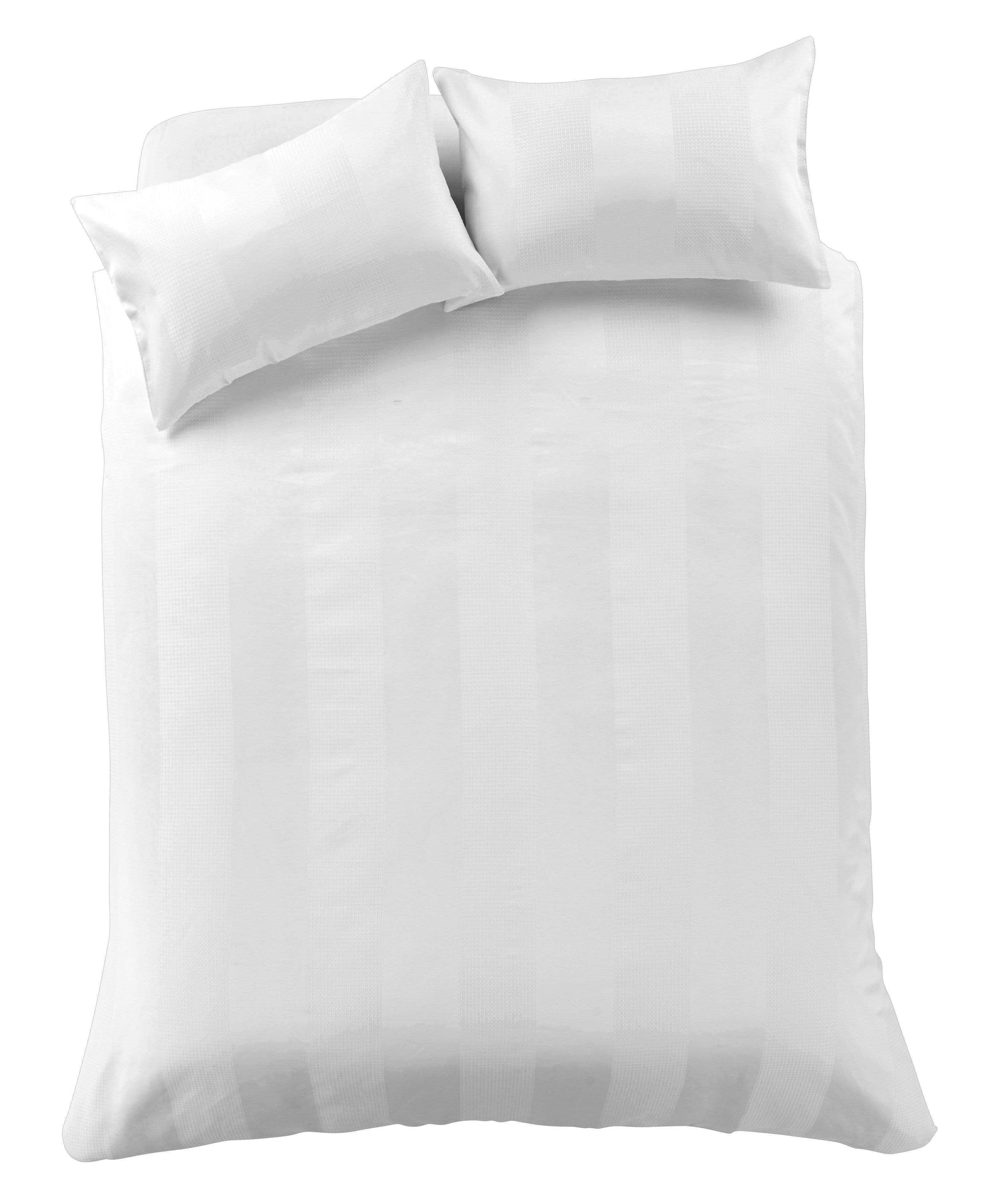 Waffle Stripe Handwoven Jacquard Cotton Rich Duvet Cover Set Luxurious and Comfortable Bedding Available in Multiple Sizes and Colours by OLIVIA ROCCO