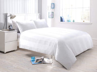 Waffle Stripe Handwoven Jacquard Cotton Rich Duvet Cover Set Luxurious and Comfortable Bedding Available in Multiple Sizes and Colours by OLIVIA ROCCO