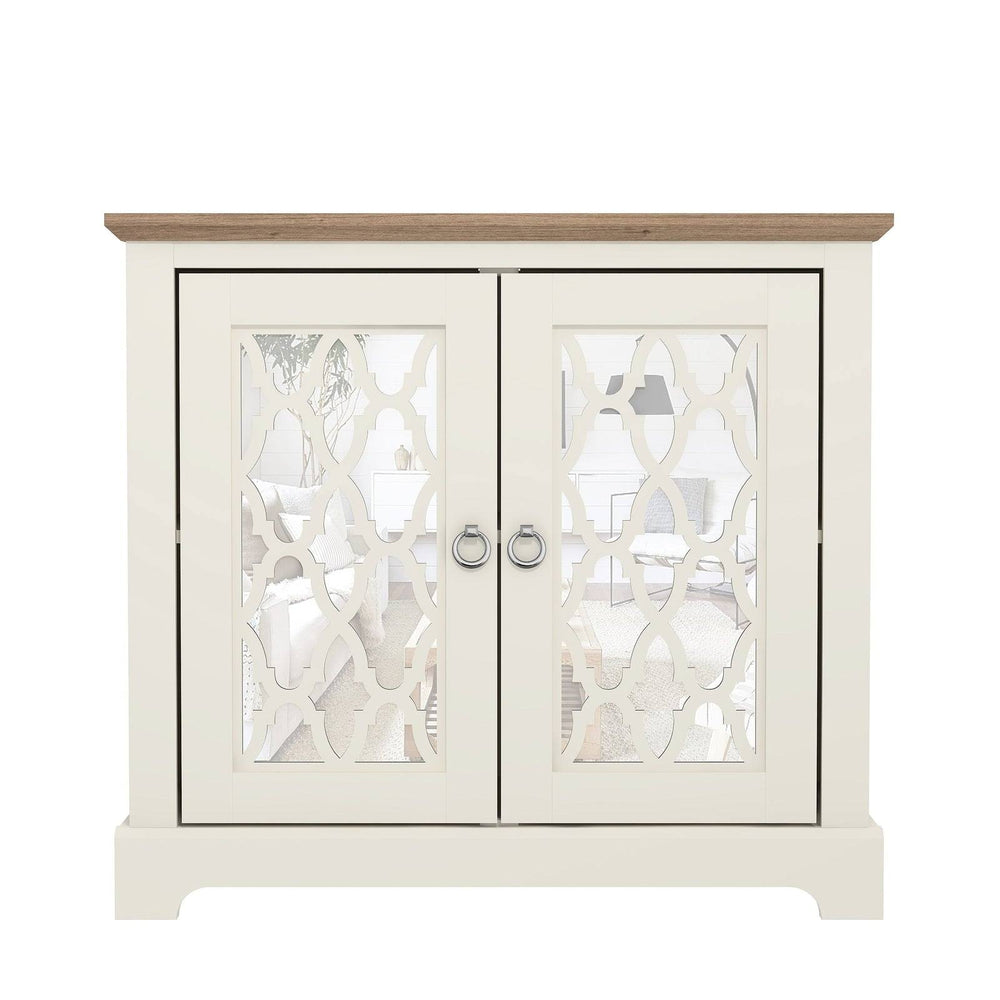 Honition Sideboard Ivory 2 Doors 2 Shelves