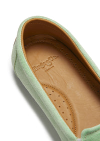 Women's Tasselled Espadrilles, lagoon green suede
