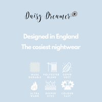 Women's Plush Fleece Hooded Pyjama Set Stars Design Soft Teddy Fabric Cosy Nightwear Loungewear Warm Comfortable Multiple Sizes by Daisy Dreamer