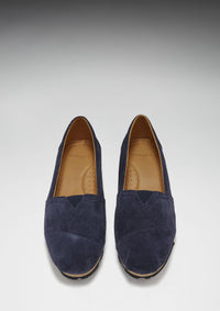 Women's Chukka Espadrilles, navy blue suede