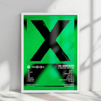 Ed Sheeran "X (Deluxe Edition)" Album Cover Poster - with Complete Tracklist
