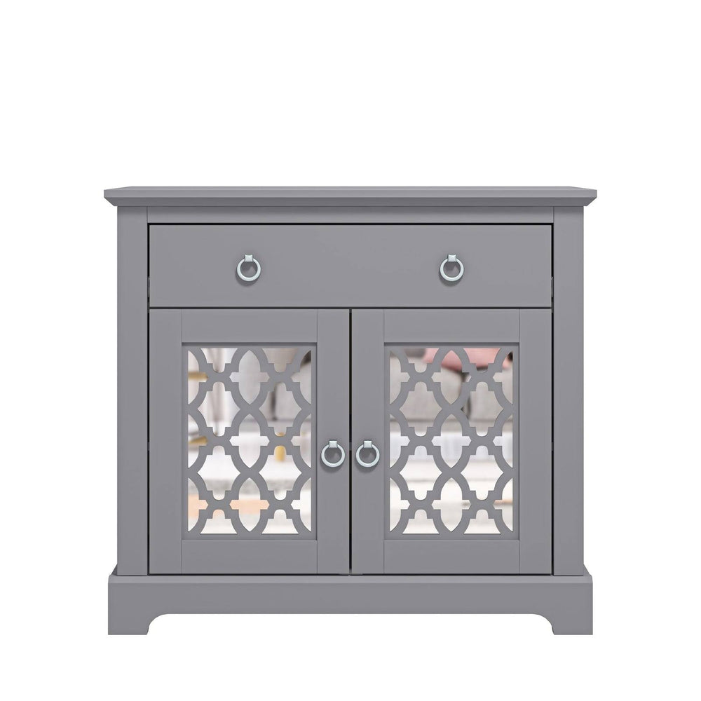 Honition Sideboard Grey 2 Doors 2 Shelves 1 Drawer