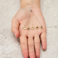 Yellow Crystal Chain Bracelet Created with Zircondia® Crystals