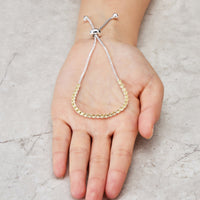 Yellow Tennis Friendship Bracelet Created with Zircondia® Crystals